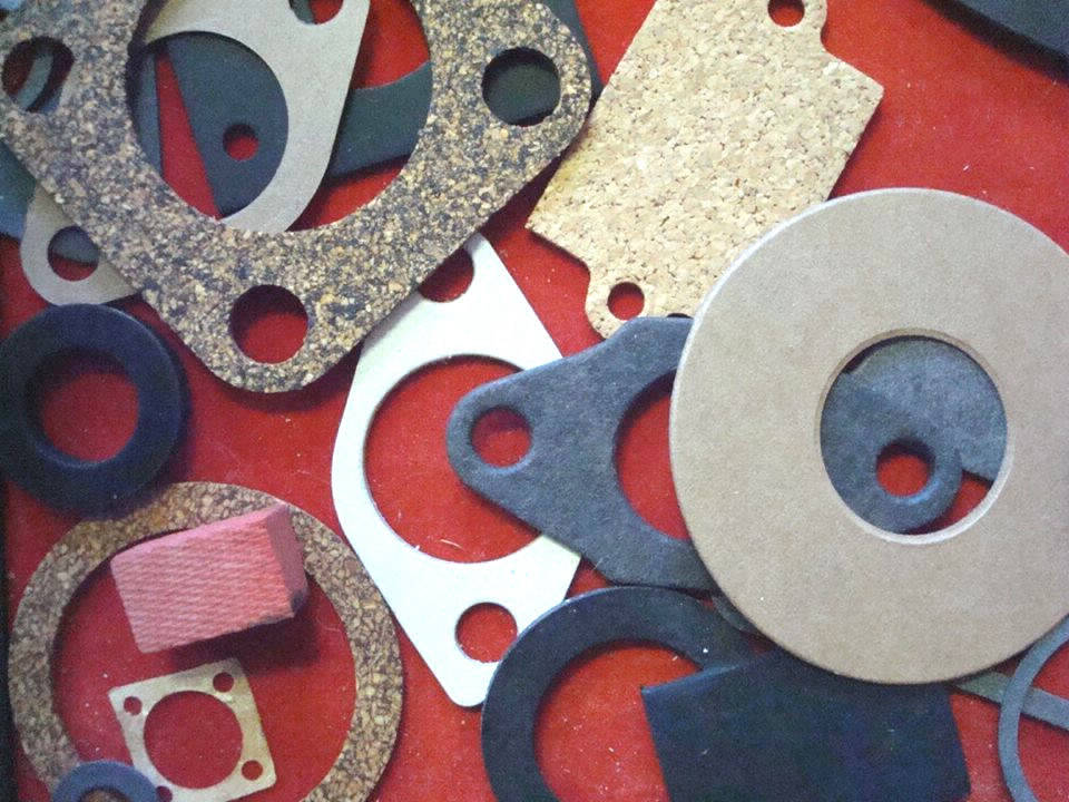 sponge and cork gaskets and parts